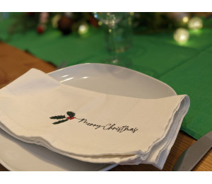 ADVENTSKALENDER 23. Dezember - Stickdatei - Merry Christmas Mistel